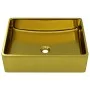 Spüle 41x30x12 cm goldene Keramik von vidaXL, Sinkt - Ref: Foro24-143496, Preis: 74,45 €, Rabatt: %