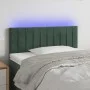 Dark green velvet LED headboard 80x5x78/88 cm by , Headboards and footboards - Ref: Foro24-3121883, Price: 37,44 €, Discount: %