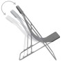 Sillas de playa plegables 2 unidades acero y tela oxford gris de vidaXL, Sillas de jardín - Ref: Foro24-44361, Precio: 64,92 ...