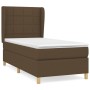 Cama box spring con colchón tela marrón oscuro 80x200 cm de , Camas y somieres - Ref: Foro24-3128480, Precio: 336,08 €, Descu...