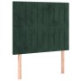 Cama box spring con colchón terciopelo verde oscuro 100x200 cm de , Camas y somieres - Ref: Foro24-3132786, Precio: 380,24 €,...