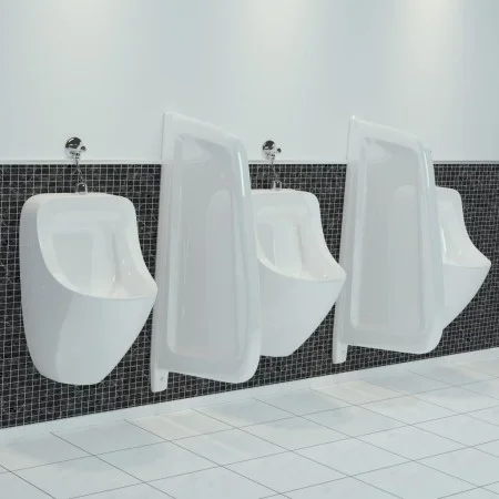Weiße Keramikwand-Urinal-Sichtschutztrennwand von vidaXL, Urinale - Ref: Foro24-143852, Preis: 151,67 €, Rabatt: %