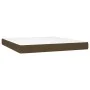 Box spring bed mattress LED lights dark brown fabric 180x200cm by , Beds and slatted bases - Ref: Foro24-3138496, Price: 600,...