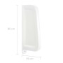 Separador de privacidad de urinario de pared cerámica blanco de vidaXL, Urinarios - Ref: Foro24-143852, Precio: 161,32 €, Des...