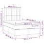 Cama box spring con colchón terciopelo verde oscuro 120x200 cm de , Camas y somieres - Ref: Foro24-3143136, Precio: 449,33 €,...