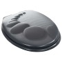 Asiento inodoro WC con tapa de cierre suave MDF diseño piedras de vidaXL, Asientos de inodoros y bidés - Ref: Foro24-143928, ...