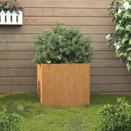 Jardinera de acero corten 49x47x46 cm de , Maceteros y jardineras - Ref: Foro24-821551, Precio: 63,89 €, Descuento: %