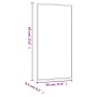 Espejo de pared vidrio rectangular 30x60 cm de , Espejos - Ref: Foro24-350443, Precio: 44,39 €, Descuento: %