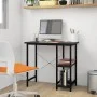 Computertisch aus MDF und schwarzem Metall, 80 x 40 x 72 cm von , Schreibtische - Ref: Foro24-20554, Preis: 69,35 €, Rabatt: %