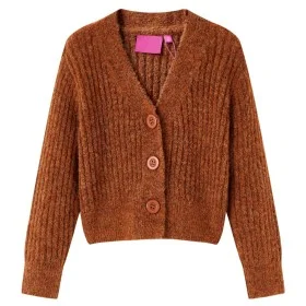 Cárdigan de punto infantil color coñac 92 de , Camisetas para niños - Ref: Foro24-14947, Precio: 13,36 €, Descuento: %
