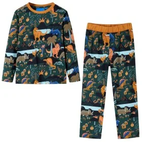 Pijama infantil de manga larga verde oscuro 140 de , Pijamas de niños - Ref: Foro24-13368, Precio: 19,95 €, Descuento: %