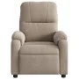 Sillón reclinable de masaje tela de microfibra gris taupe de , Sillones - Ref: Foro24-373456, Precio: 269,65 €, Descuento: %
