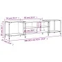 Mueble de TV madera de ingeniería roble Sonoma 203x37x50 cm de , Muebles TV - Ref: Foro24-837608, Precio: 81,19 €, Descuento: %