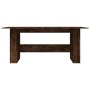 Mesa de comedor madera de ingeniería roble ahumado 180x90x76 cm de , Mesas de cocina y de comedor - Ref: Foro24-838192, Preci...