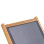 Klappbare Sonnenliege mit Rädern aus massivem Teakholz und Textilene von vidaXL, Liegen - Ref: Foro24-44668, Preis: 298,42 €,...