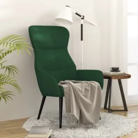 Sillón de relax de tela verde oscuro de , Sillones - Ref: Foro24-341076, Precio: 94,90 €, Descuento: %