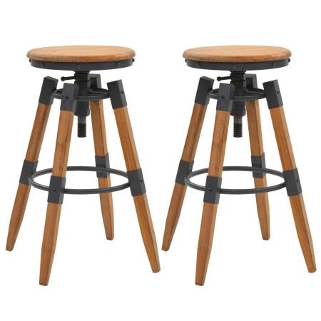Taburetes de cocina 2 unidades madera maciza de abeto de vidaXL, Taburetes de cocina - Ref: Foro24-245782, Precio: 161,01 €, ...