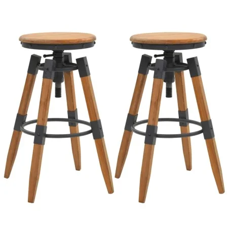 Taburetes de cocina 2 unidades madera maciza de abeto de vidaXL, Taburetes de cocina - Ref: Foro24-245782, Precio: 154,42 €, ...
