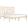 Solid pine wood bed frame 140x200 cm by , Beds and slatted bases - Ref: Foro24-3104543, Price: 114,32 €, Discount: %