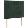 Cabeceros 2 unidades de terciopelo verde oscuro 90x5x78/88 cm de , Cabeceros y pies de cama - Ref: Foro24-3116609, Precio: 72...