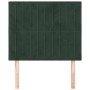 Cabeceros 2 unidades de terciopelo verde oscuro 90x5x78/88 cm de , Cabeceros y pies de cama - Ref: Foro24-3116609, Precio: 72...