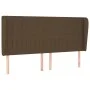 Headboard with dark brown fabric ears 183x23x118/128 cm by , Headboards and footboards - Ref: Foro24-3118211, Price: 108,39 €...