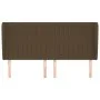 Headboard with dark brown fabric ears 183x23x118/128 cm by , Headboards and footboards - Ref: Foro24-3118211, Price: 108,39 €...