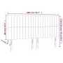Headboard with LED lights dark brown fabric 200x5x118/128 cm by , Headboards and footboards - Ref: Foro24-3122687, Price: 118...