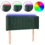 Dark green velvet headboard with LED 83x16x78/88 cm by , Headboards and footboards - Ref: Foro24-3123507, Price: 47,87 €, Dis...