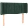 Dark green velvet headboard with LED 83x16x78/88 cm by , Headboards and footboards - Ref: Foro24-3123507, Price: 47,87 €, Dis...