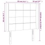 Cabecero con LED de tela marrón oscuro 83x16x118/128 cm de , Cabeceros y pies de cama - Ref: Foro24-3124025, Precio: 71,35 €,...