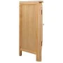 Eckschrank aus massivem Eichenholz, 59 x 45 x 80 cm von vidaXL, Schließfächer und Lagerschränke - Ref: Foro24-247040, Preis: ...