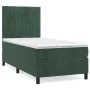 Box spring bed with dark green velvet mattress 100x200 cm by , Beds and slatted bases - Ref: Foro24-3143130, Price: 355,05 €,...