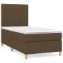 Cama box spring con colchón tela marrón oscuro 80x200 cm de , Camas y somieres - Ref: Foro24-3142452, Precio: 323,24 €, Descu...