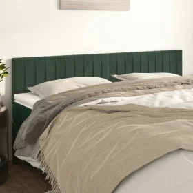 Headboards 2 units of dark green velvet 80x5x78/88 cm by , Headboards and footboards - Ref: Foro24-346267, Price: 64,28 €, Di...
