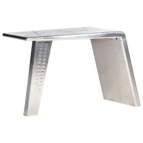 Escritorio de ala de avión metal plateado 112x50x76 cm de , Escritorios - Ref: Foro24-284414, Precio: 390,75 €, Descuento: %