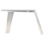 Escritorio de ala de avión metal plateado 112x50x76 cm de , Escritorios - Ref: Foro24-284414, Precio: 399,47 €, Descuento: %