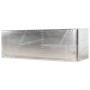 Escritorio de ala de avión metal plateado 112x50x76 cm de , Escritorios - Ref: Foro24-284414, Precio: 399,47 €, Descuento: %