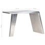 Escritorio de ala de avión metal plateado 112x50x76 cm de , Escritorios - Ref: Foro24-284414, Precio: 399,47 €, Descuento: %
