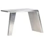 Escritorio de ala de avión metal plateado 112x50x76 cm de , Escritorios - Ref: Foro24-284414, Precio: 390,75 €, Descuento: %