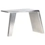 Escritorio de ala de avión metal plateado 112x50x76 cm de , Escritorios - Ref: Foro24-284414, Precio: 390,75 €, Descuento: %