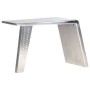 Escritorio de ala de avión metal plateado 112x50x76 cm de , Escritorios - Ref: Foro24-284414, Precio: 399,47 €, Descuento: %