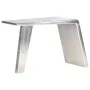 Escritorio de ala de avión metal plateado 112x50x76 cm de , Escritorios - Ref: Foro24-284414, Precio: 390,75 €, Descuento: %