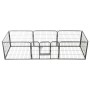 Corral para perros 8 paneles de acero 60x80 cm negro de vidaXL, Casetas y cercados para perros - Ref: Foro24-170572, Precio: ...