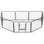 Corral para perros 8 paneles de acero 60x80 cm negro de vidaXL, Casetas y cercados para perros - Ref: Foro24-170572, Precio: ...