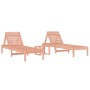 Tumbonas con mesita 2 uds madera maciza Douglas de , Tumbonas - Ref: Foro24-3157684, Precio: 221,30 €, Descuento: %