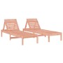 Tumbonas con mesita 2 uds madera maciza Douglas de , Tumbonas - Ref: Foro24-3157684, Precio: 221,30 €, Descuento: %
