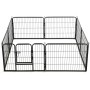 Corral para perros 8 paneles de acero 60x80 cm negro de vidaXL, Casetas y cercados para perros - Ref: Foro24-170572, Precio: ...