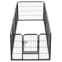 Corral para perros 8 paneles de acero 60x80 cm negro de vidaXL, Casetas y cercados para perros - Ref: Foro24-170572, Precio: ...