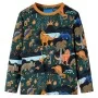 Pijama infantil de manga larga verde oscuro 104 de , Pijamas de niños - Ref: Foro24-13365, Precio: 18,86 €, Descuento: %